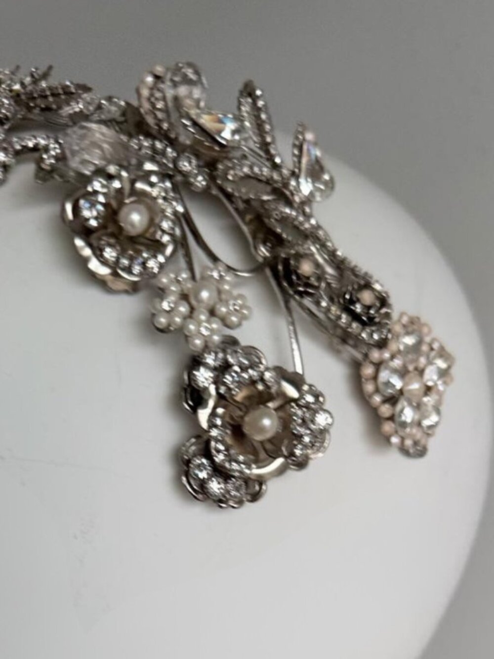 Maria Elena "April Showers" Bridal Headband Halo NWT - Picture 8 of 11